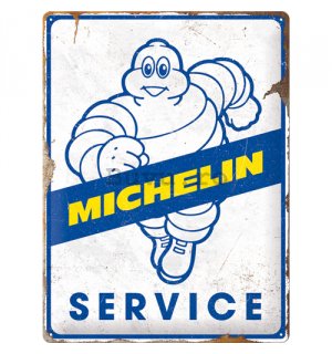 Placă metalică: Michelin - Service - 40x30 cm