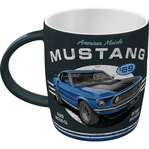 Cană - Ford Mustang - 1969 Mach 1 Blue