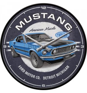 Ceas retro - Ford Mustang - 1969 Mach 1 Blue