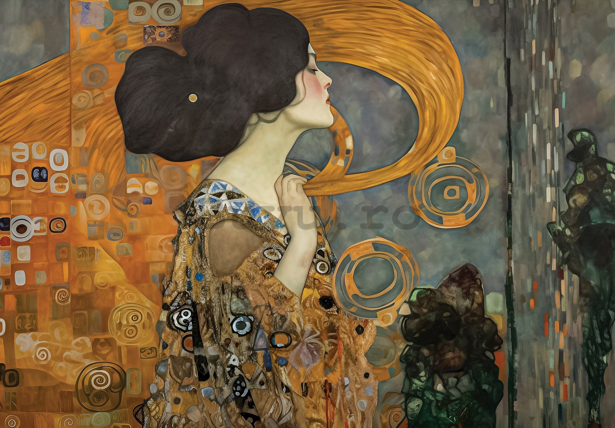 Fototapet vlies: Imitation painting woman Klimt - 254x184 cm