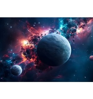 Fototapet vlies: Universe planet stars galaxy (1) - 254x184 cm