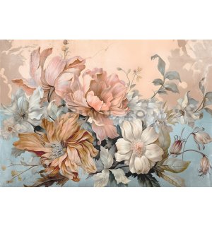 Fototapet vlies: Nature flowers pastel floral - 416x290 cm
