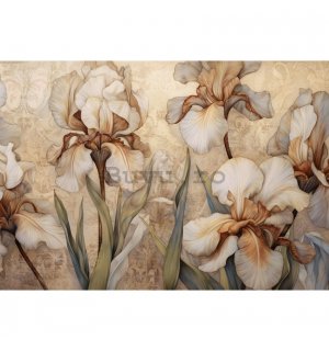 Fototapet vlies: Nature Flowers Modern Iris - 254x184 cm