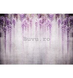 Fototapet vlies: Flowers Violet Wisteria Romantic - 254x184 cm