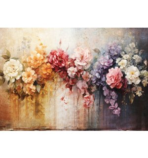 Fototapet vlies: Flowers Colorful Composition - 254x184 cm