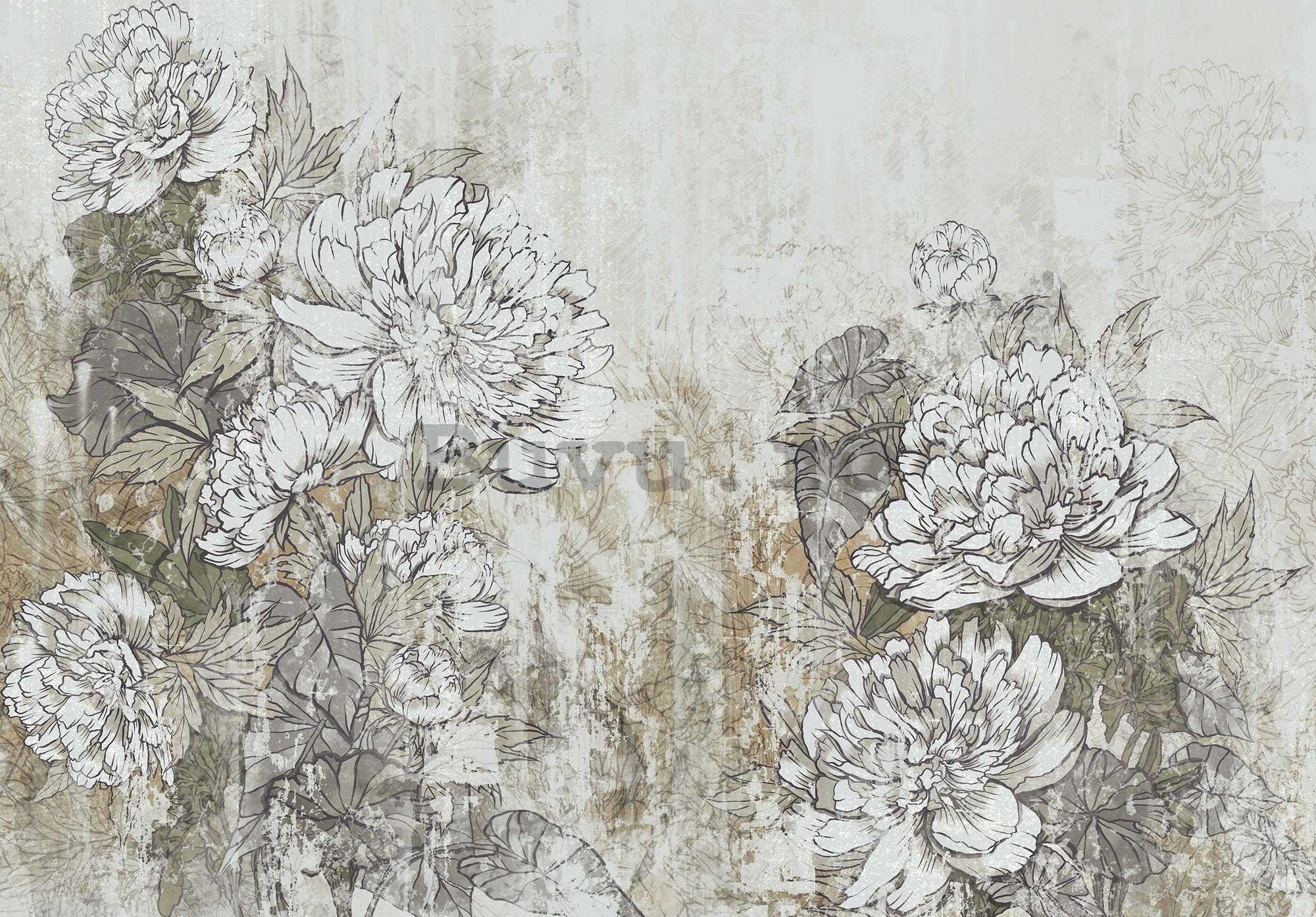 Fototapet vlies: Flowers (2) - 254x184 cm