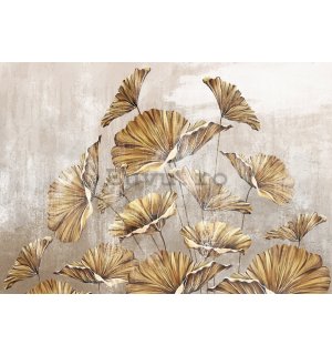 Fototapet vlies: Golden leaves - 254x184 cm