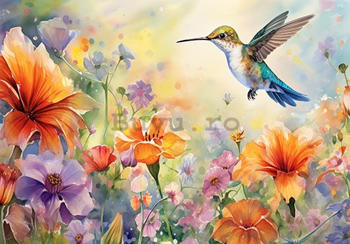 Fototapet vlies: Hummingbird - 254x184 cm