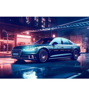 Fototapet vlies: Car Audi city neon - 368x254 cm