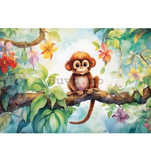 Fototapet vlies: For Children Animals Monkey - 104x70,5 cm