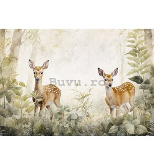 Fototapet vlies: For children Forest Roe Deer - 208x146 cm