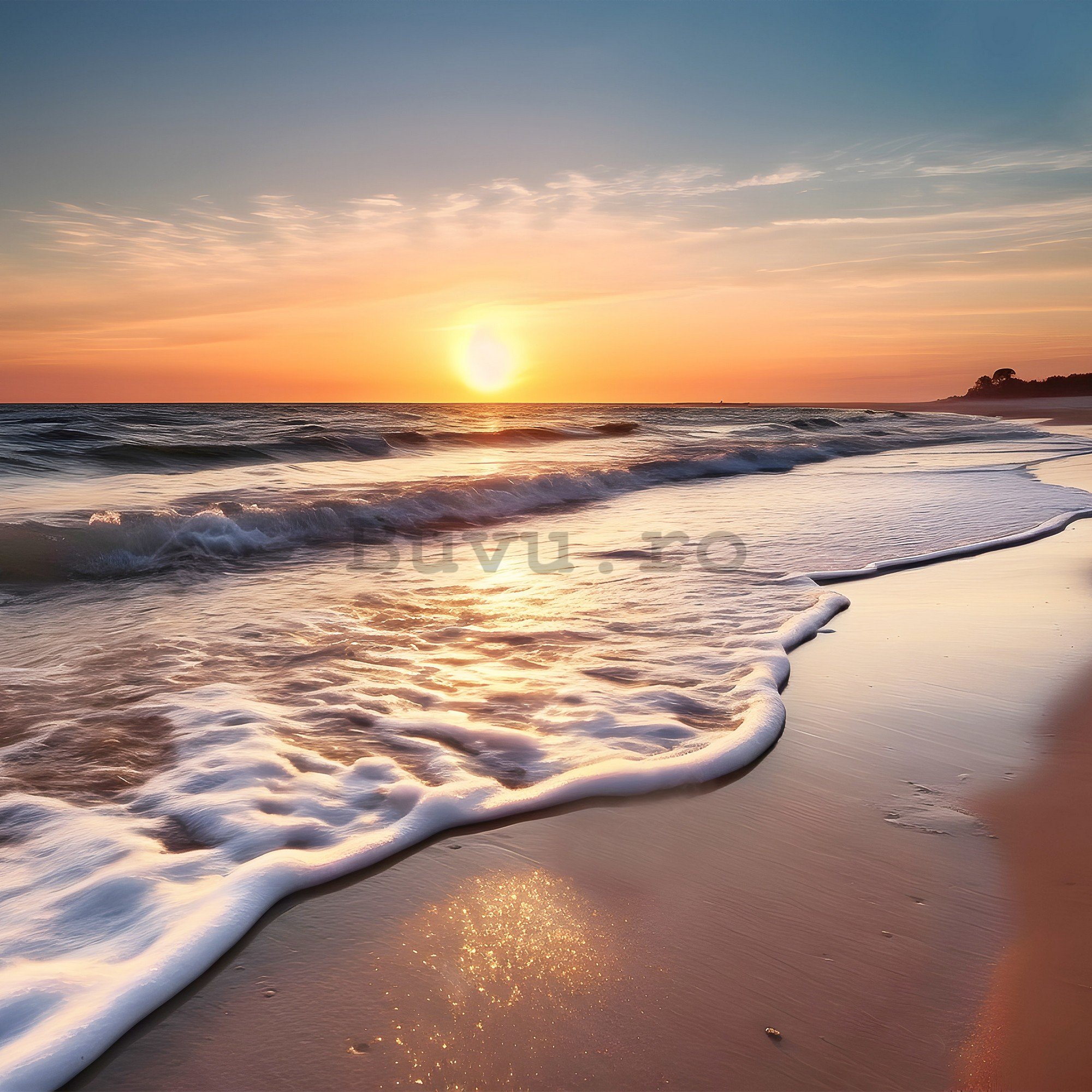Fototapet vlies: Sea sunset - 312x219cm