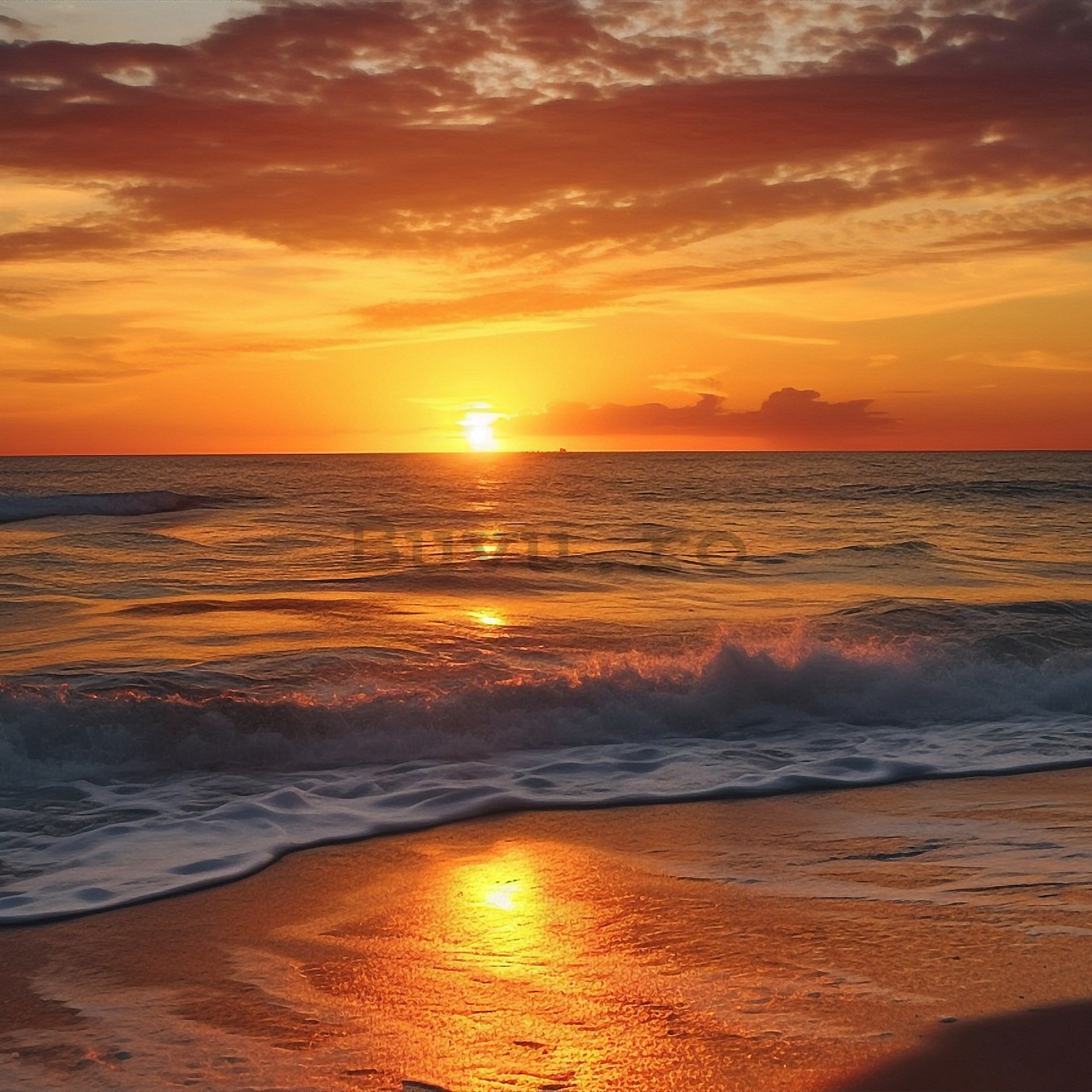 Fototapet vlies: Sea sunrise - 312x219cm