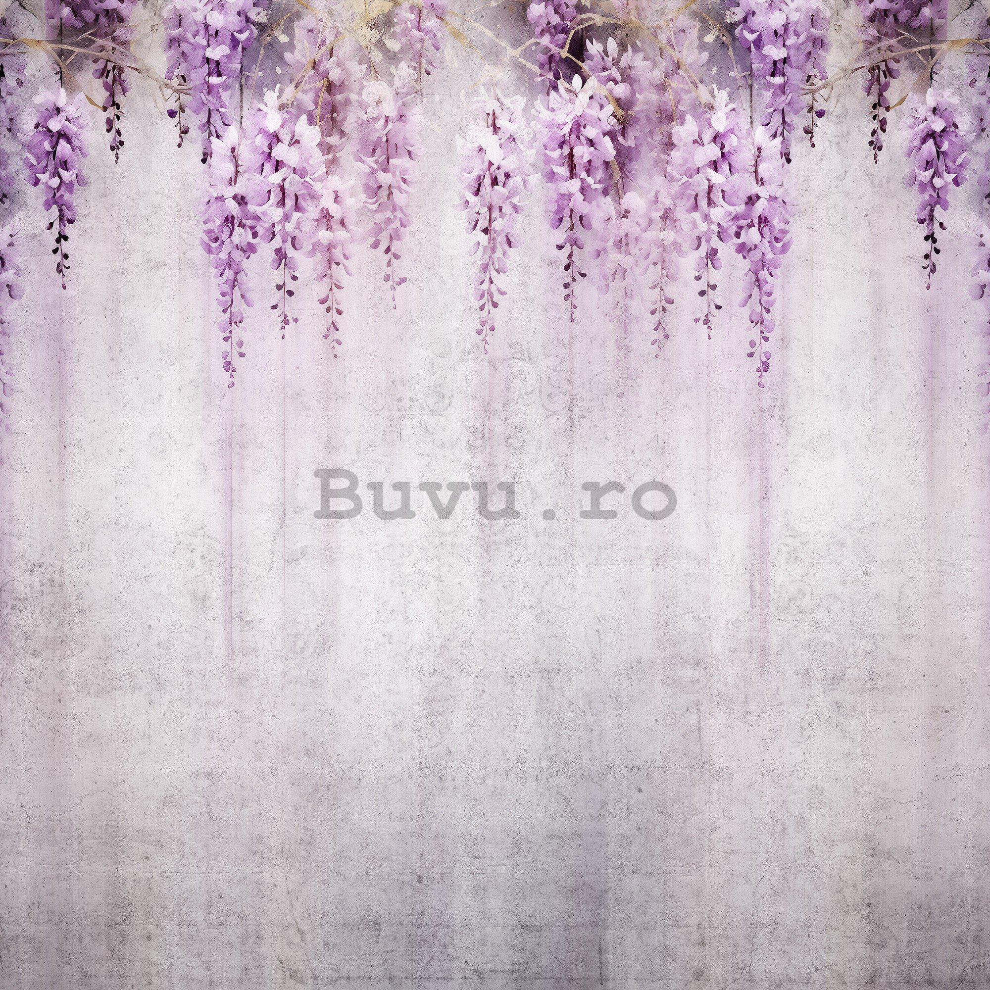 Fototapet vlies: Flowers Violet Wisteria Romantic - 312x219cm