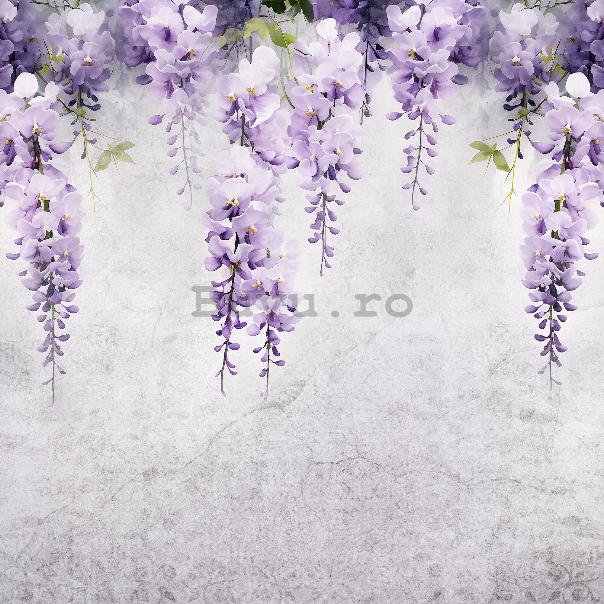 Fototapet vlies: Flowers Violet Wisteria Romantic (1) - 312x219cm