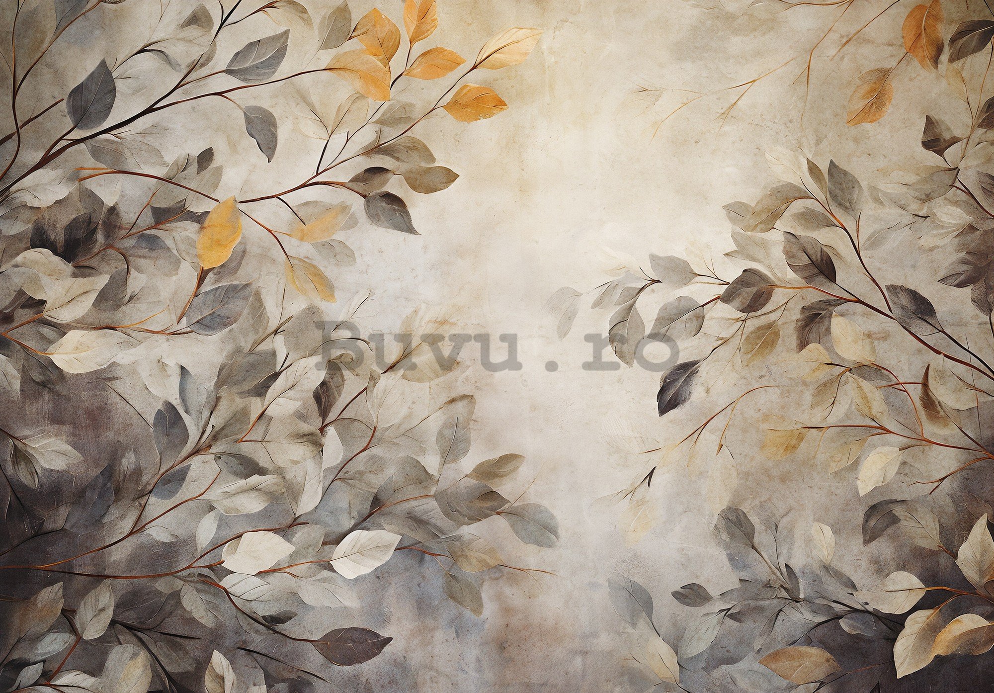 Fototapet vlies: Leaves Autumn Colors - 416x254 cm